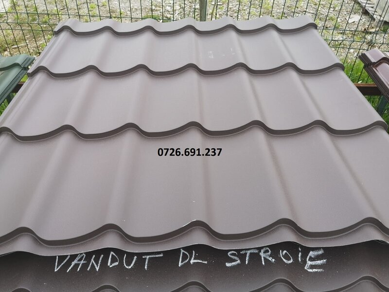 Depozit tabla cutata - tigla metalica - accesorii acoperis - jgheab-burlan