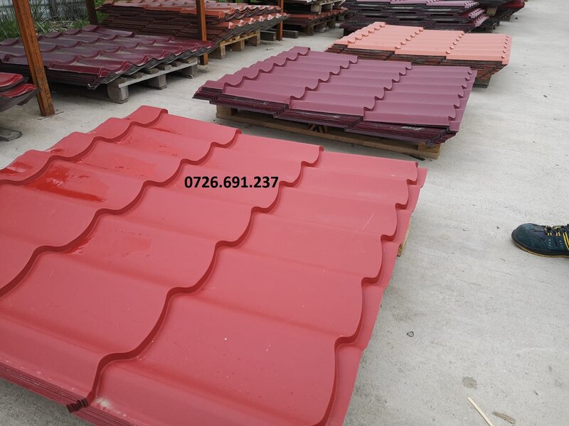 Depozit tabla cutata - tigla metalica - accesorii acoperis - jgheab-burlan